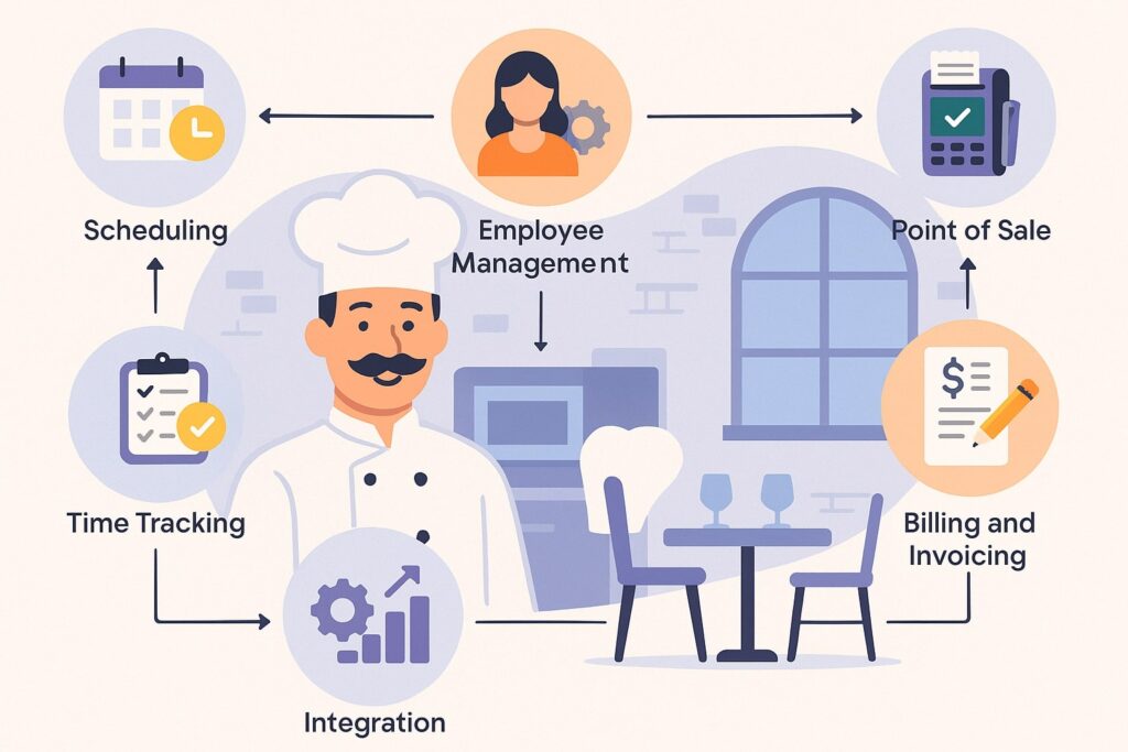 Core Concepts and Components of Restaurant Scheduling and Billing Software