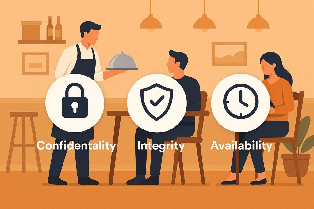 Core Principles: Confidentiality, Integrity, Availability (CIA) Applied to Restaurants