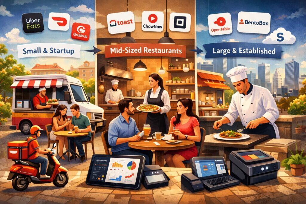 Comparing Platforms by Restaurant Type and Growth Stage