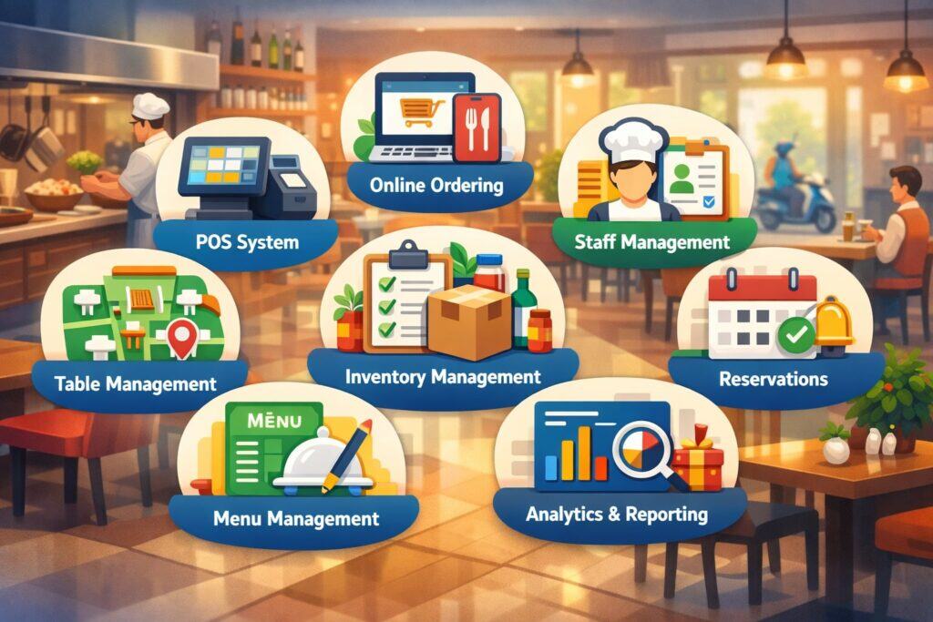 Core Components of All-in-One Restaurant Management Software