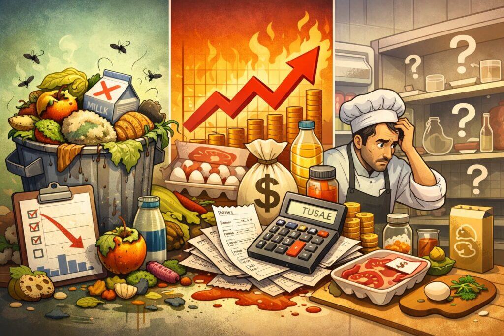 Inventory waste, food cost spikes, and missing ingredients