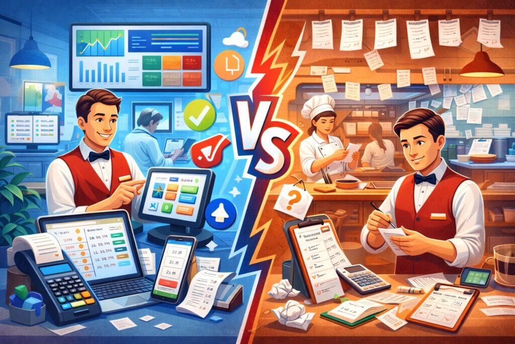 Restaurant Management Software vs Manual Systems