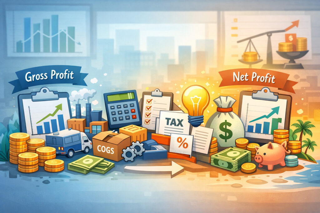Gross profit vs net profit: what the middle of the P&L is telling you