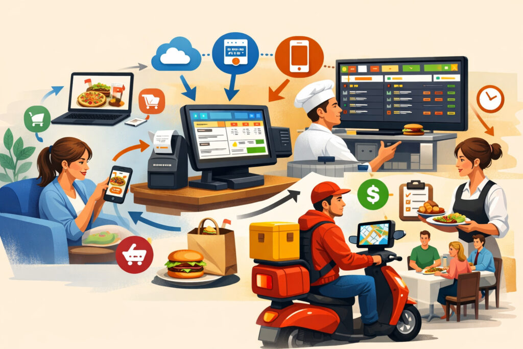 How online ordering integration for restaurant POS works (end-to-end)