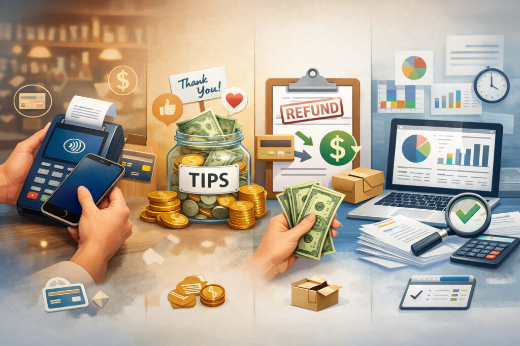 Payments, tips, refunds, and reconciliation (what owners need to know)