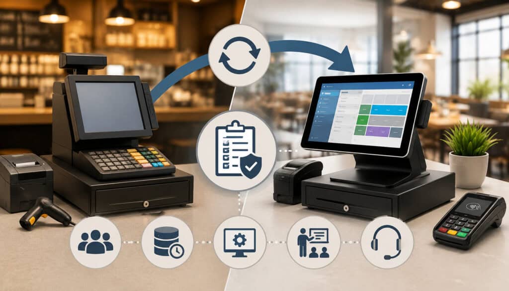 POS system migration without service disruption