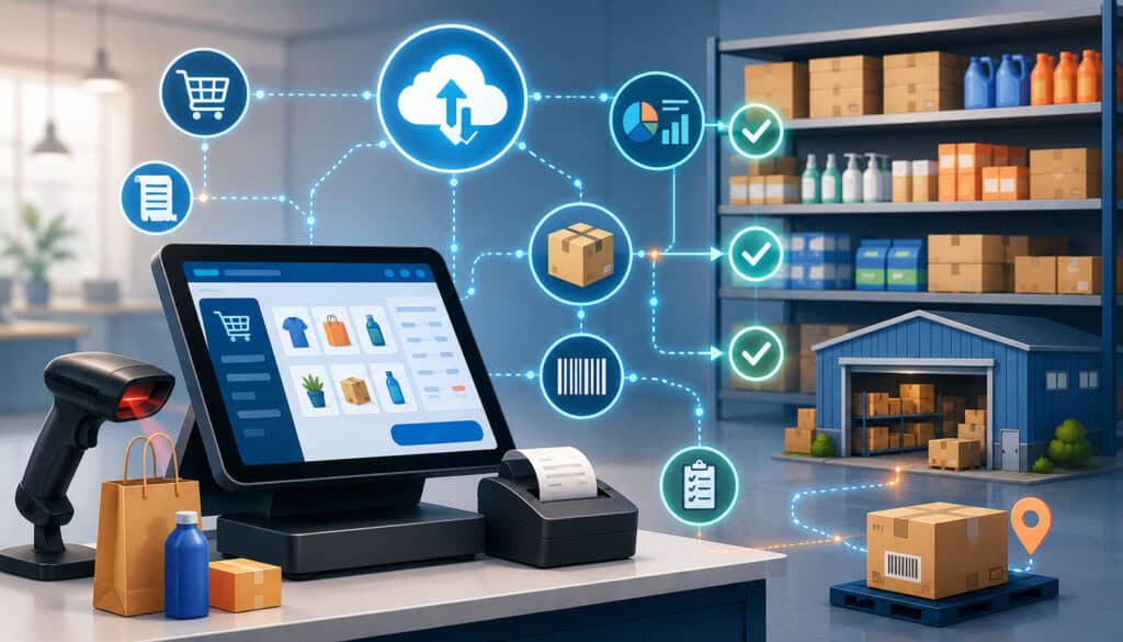 POS inventory integration syncing sales and stock levels
