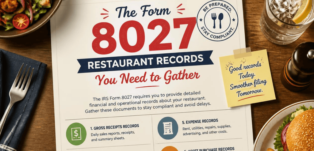 The Form 8027 Restaurant Records You Need to Gather